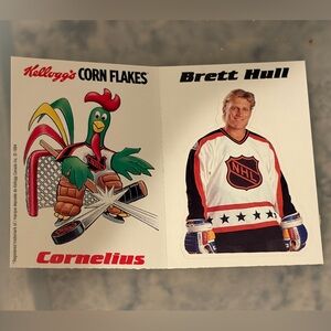 ❤️6/$6❤️ Brett Hull 1992 Kelloggs St Louis Blues Insert Hockey Cards